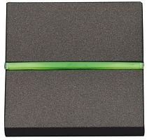 Выключатель кнопочный с подсветкой без рамки ABB Niessen Zenit 1-кл. 2 мод. N2204.5 AN антрацит картинка